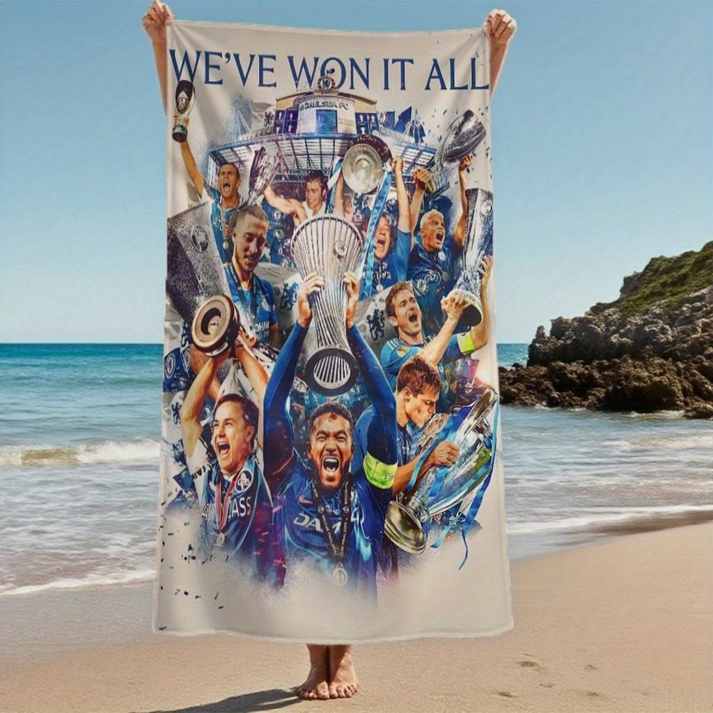 TEMU Cfc All Printed Beach Towel - Soft And Ultra-gentle Beach Towel For Outdoor Use And Holidays. Gratitude With , Comfortable, And Beautifully