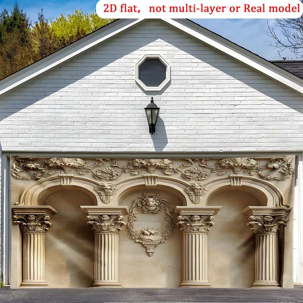 Large Classical Architectural Wall Banner, Home Decor & Party Backdrop