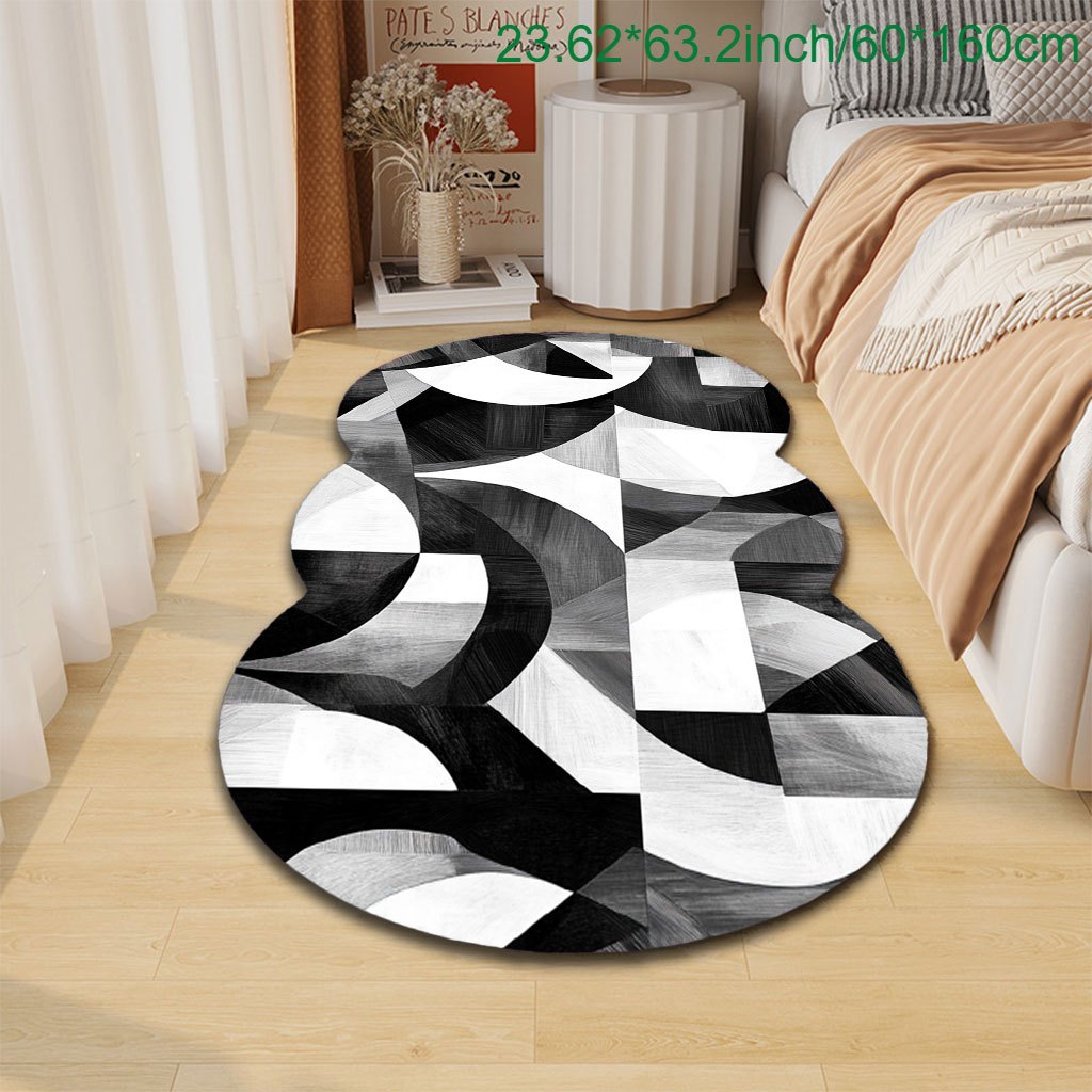 TEMU 1pc Rug, Modern Abstract Style, Comfortable Carpet, Non-slip And Machine Washable, Suitable For Indoor/room, Spring, Summer, Autumn, Winter ,
