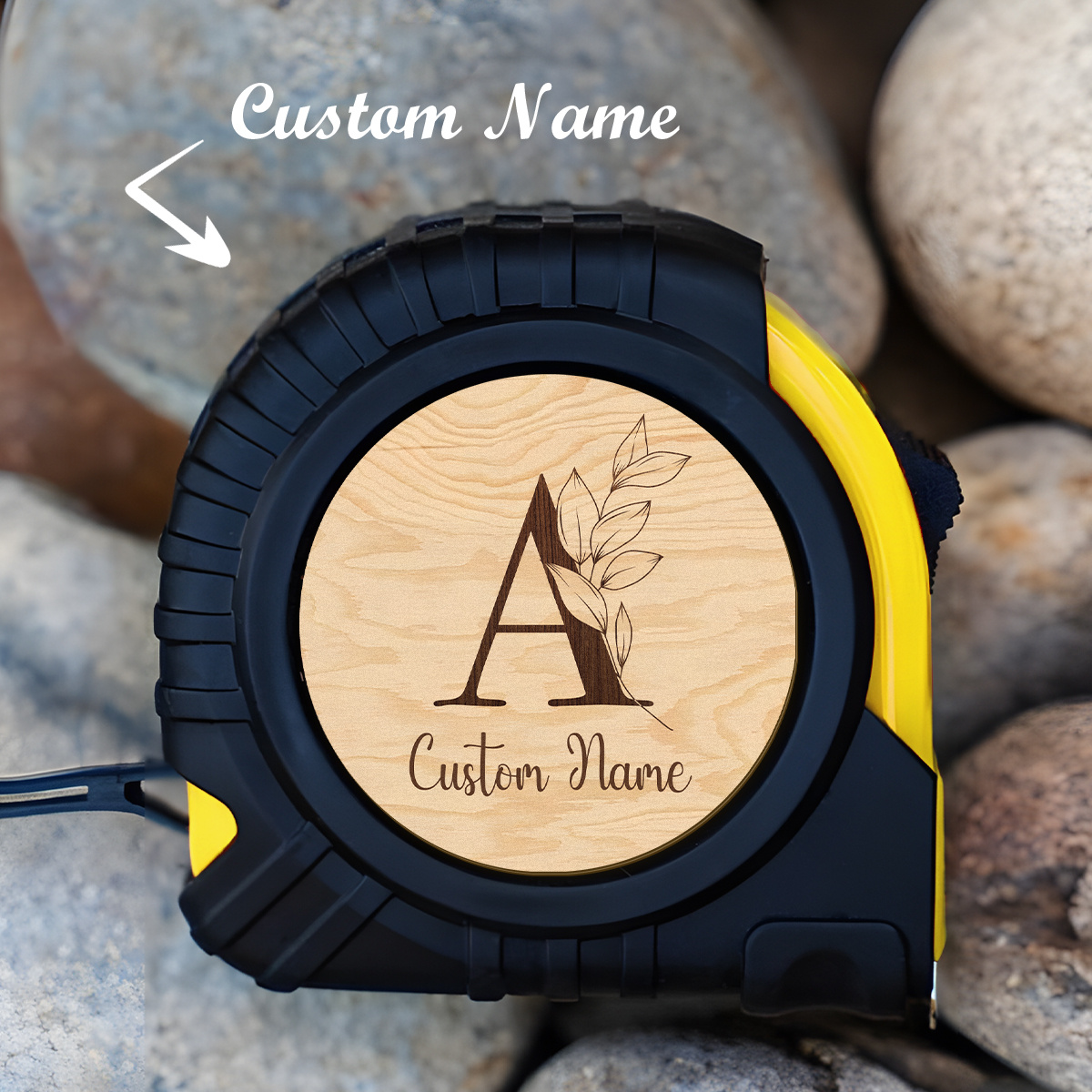 TEMU Personalized 26 Gift Tape Measure, Office Supplies, Cutting And Measuring Tools, Type Switchable Lock, Christmas Gift