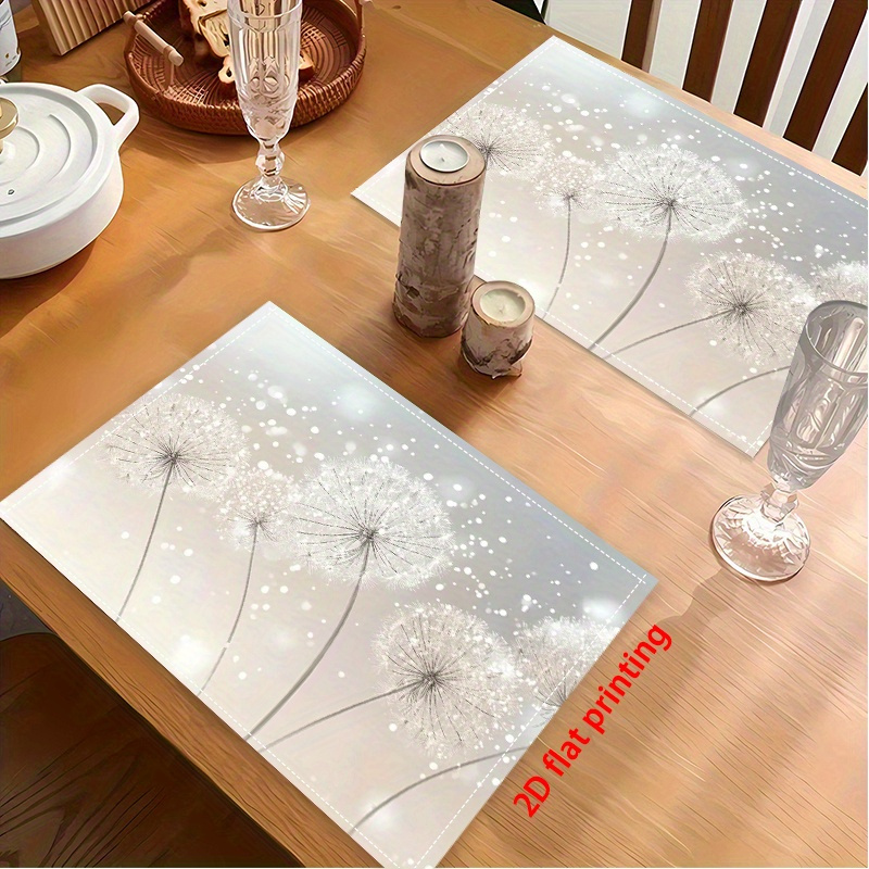 Dandelion Seed Placemats For Kitchen And Outdoor Dining Sets_voghion.com