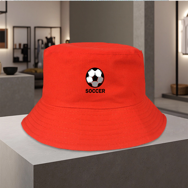 TEMU 1 Soccer Bucket Hat, Made Of Lightweight Polyester With Printed Design. Suitable For Weddings, Parties, Music Festivals, And