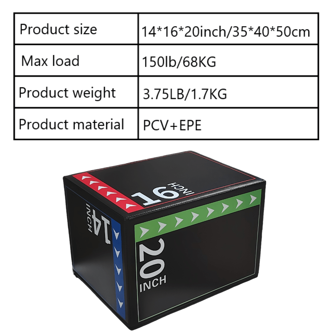 1pc, Jump Box, Police , , Soft Fitness Jump Box, Equipped With Anti Slip And Wear- Surface, Size 14 * 16 * 20 Inches, Carrying Weight Of 150 , Used For Training, Equipment And Gifts.