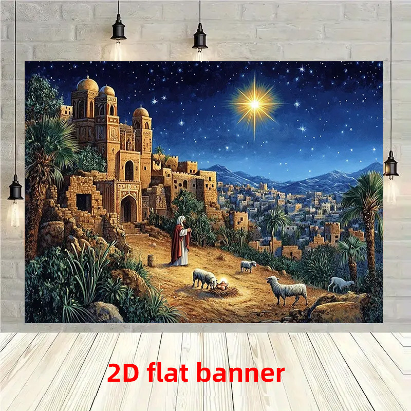 TEMU Pancarta 2D, pancarta 2D con de paisaje, de fotografía, decoración del hogar, adecuada para /dormitorio/oficina/entrada/interior, mejora el ,