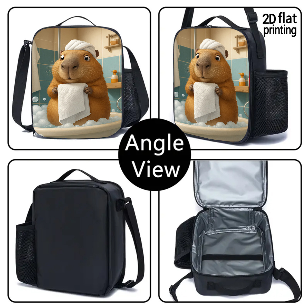 3pcs Backpack, Crossbody Bag & Pencil Case Bundle - Lightweight Outdoor School & Travel Set with Adjustable Straps, Compatible for //Students - Polyester Bookmarks the (Ideal /Holiday Gift), for Teenager