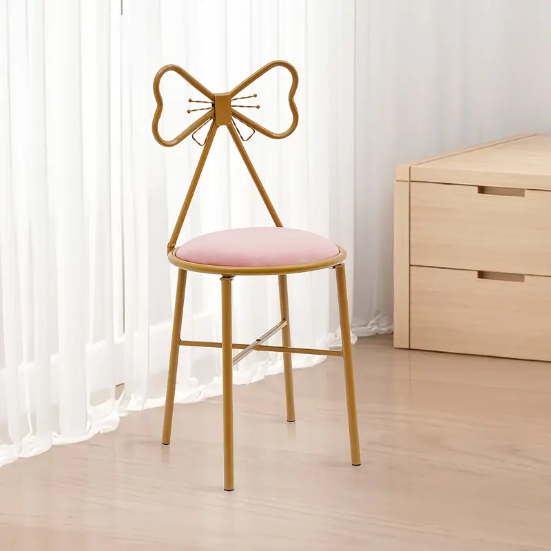 metal dressing table chair 2PC 1/12 Scale Dollhouse Miniatures Furniture Vintage Dressing Table Chair Metal