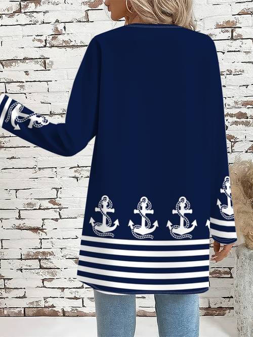 lines stripes vacation full body elegant print lightweight cardigan womens clothing casual jacket 739 enxi set