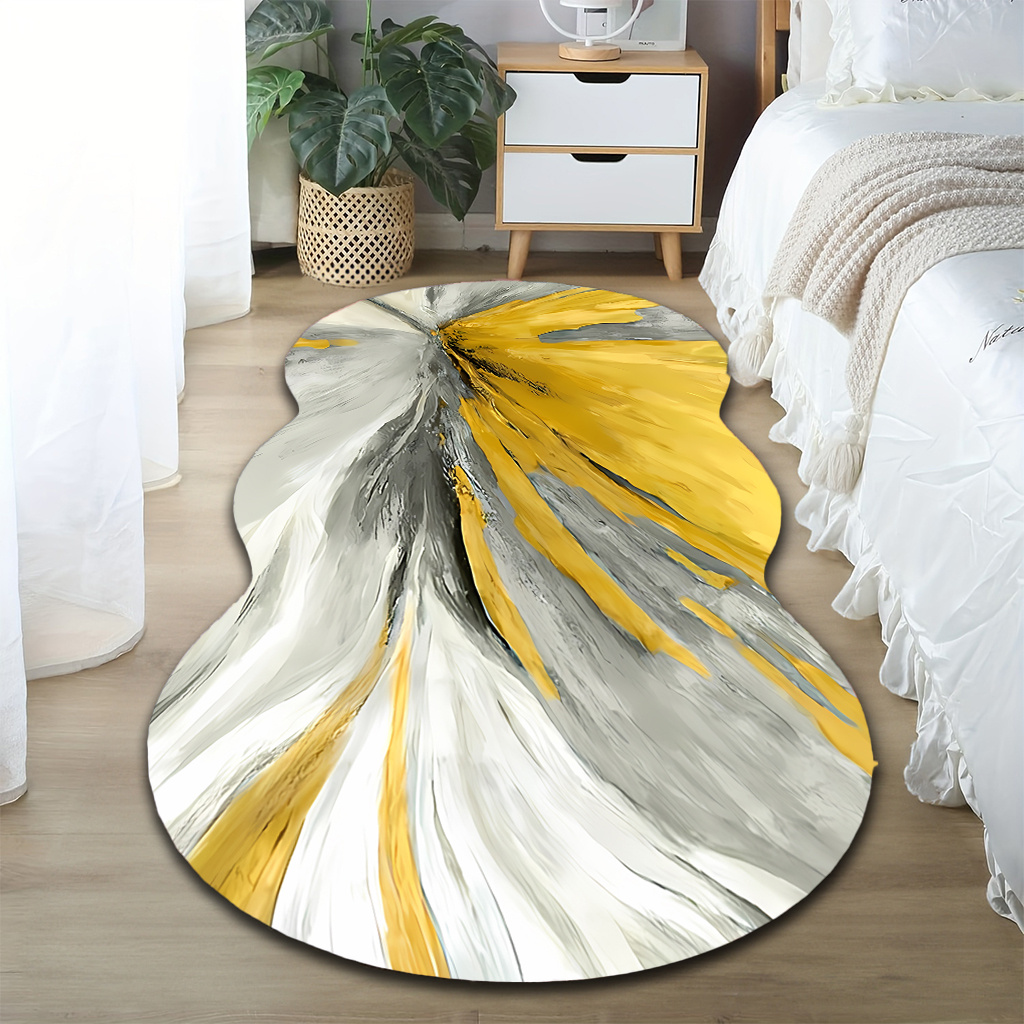 TEMU 1 tapis en velours, style moderne, durable et confortable, antidérapant et lavable en machine, adapté à une utilisation intérieure/dans une