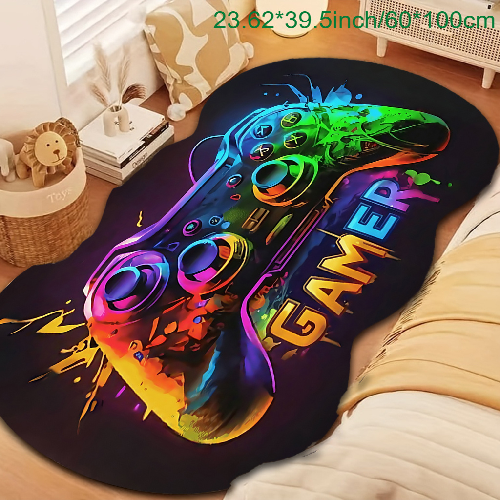 TEMU 1pc Velvet Rug, Trendy Cool Rug, Durable And Comfortable Rug, Non-slip And Machine Washable, Suitable For Indoor/room Use, For Spring, Summer,