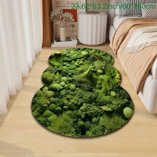 1pc of carpet with moss pattern durable and comfortable non slip and machine washable suitable for indoor use rooms for all spring summer autumn and winter as well as for halloween and thanksgiving