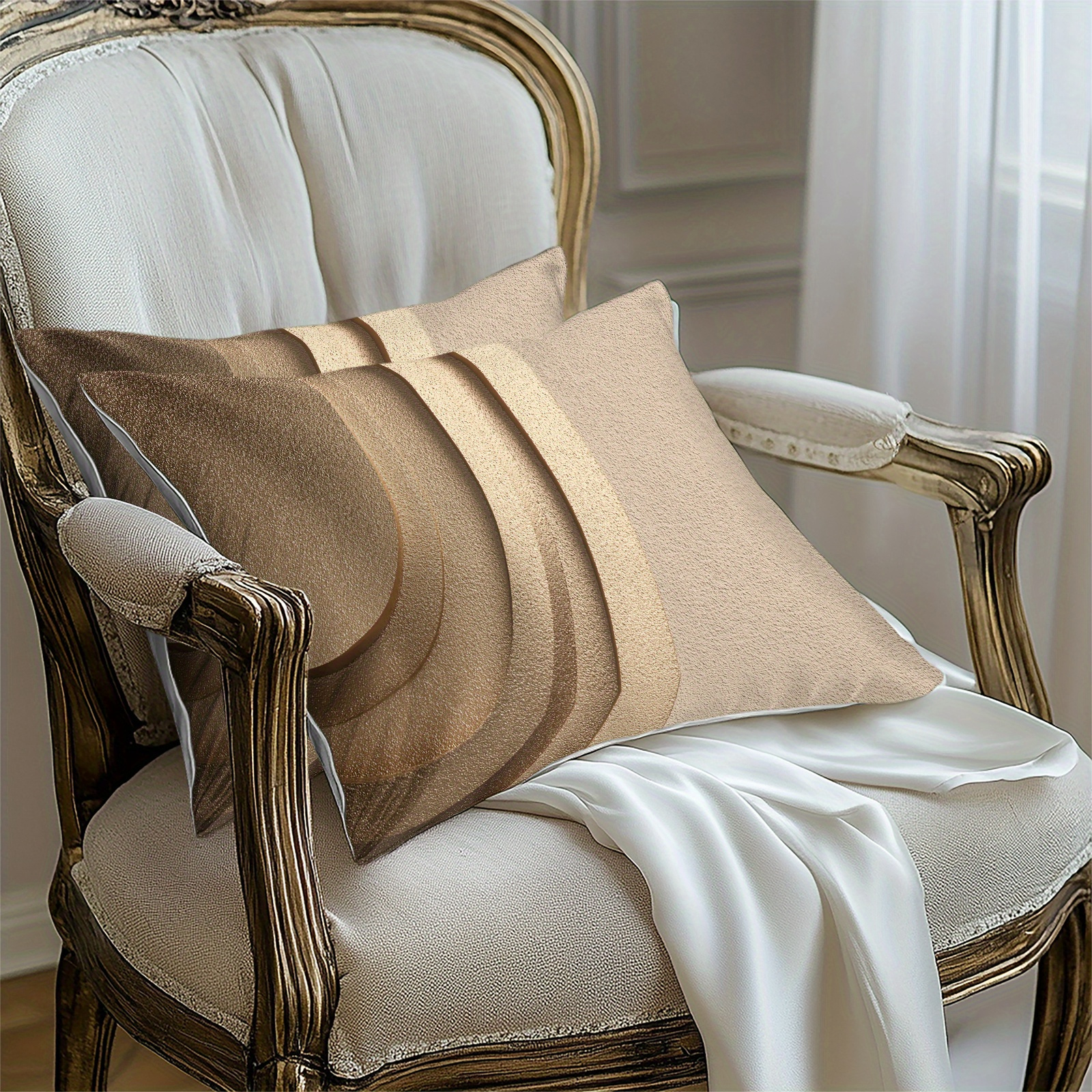 TEMU 2pcs Pillowcases, 2d Flat Digital Printed Pillowcases With Elegant Artistic Patterns, Bedding, Body Pillowcases, Bed Pillowcases, Pillowcases.