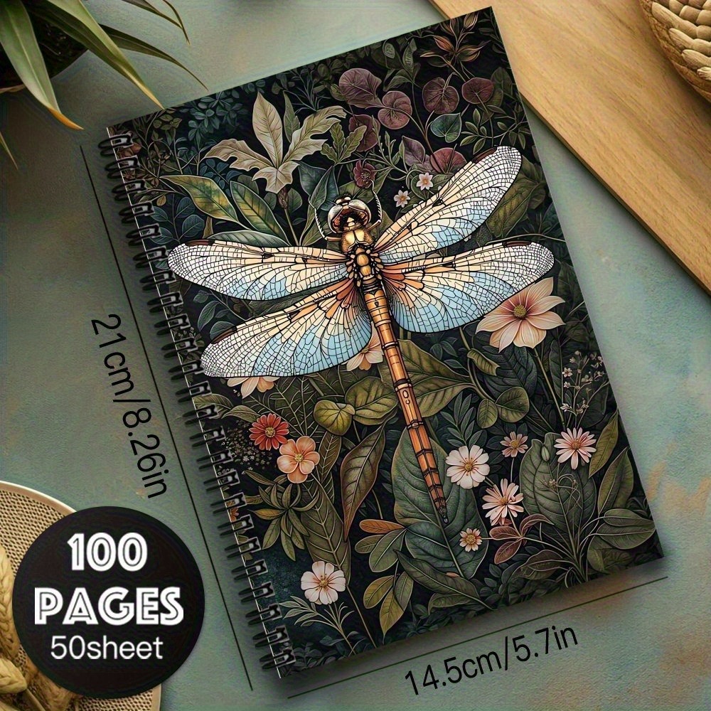 TEMU 1pc Bohemian Style Notepad Exquisite Print Pattern Personal Planning And Life Record Book. Suitable For Gifting , Family, , Or Yourself
