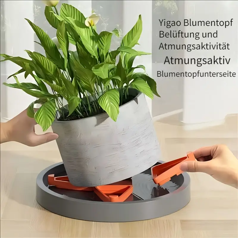 2er-Set Garten Blumentopf Füße, Bewegliche Dichtungen, Blumentopf Erhöhungsbasis Pads * für Blumentopf Untersetzer. Sie erhöhen den * des Töpfchens, bieten Belüftung und Luftdurchlässigkeit, sind