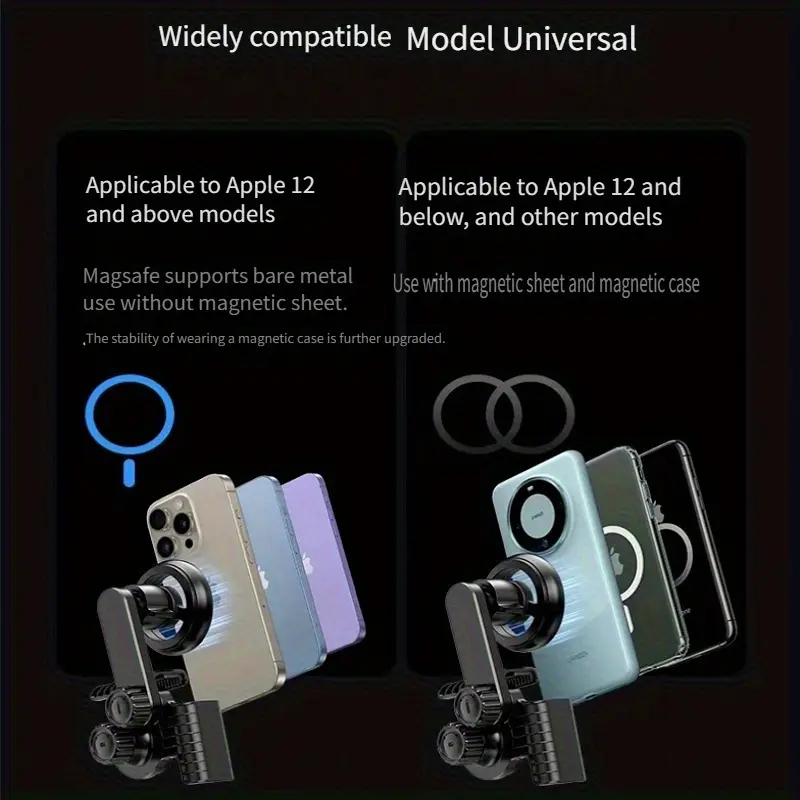 автомобільний тримач для телефону, регульовані багатокутне обертання та нахилкампліфіковано підходить до центральної панера приладів tesla і y з магнійним елементом у комплекті 9