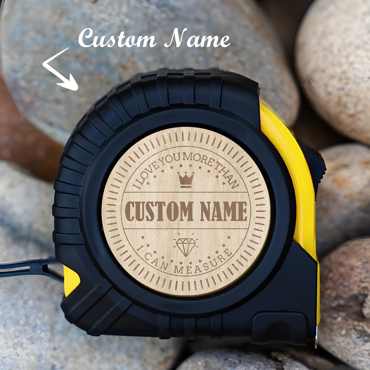 TEMU Merry Christmas Custom Gift Tape Measure Christmas Tree Pattern Supplies, Cutting And Measuring Tools, Type, Switchable Lock, Christmas Gift,