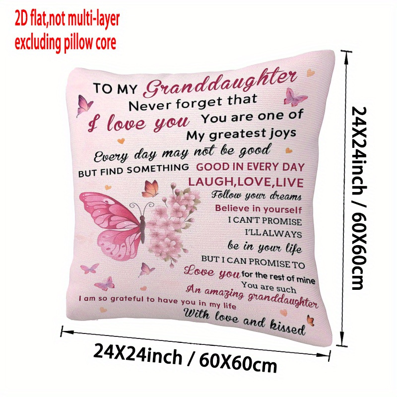TEMU 2d Flat - Pillow Covers Featuring A 2d Flat Print, Showcasing The Deep Between Grandparents And Grandchildren. Ideal Gifts Come In Sizes 18x18