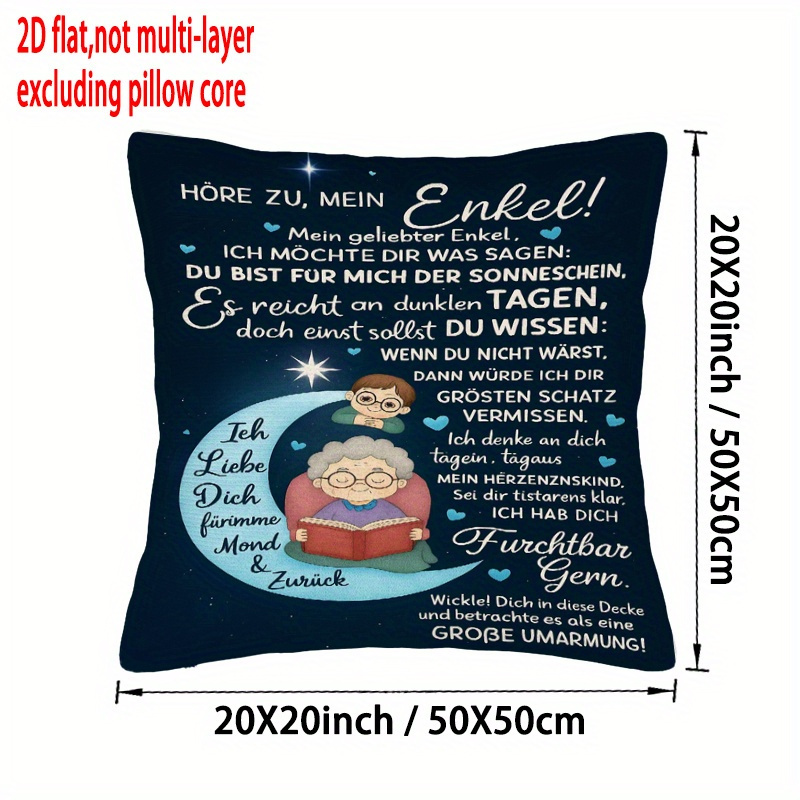 TEMU 2D Flat - Thanksgiving Day 2D Flat Print Kissenbezüge, die und Stil kombinieren, erhältlich in den Größen 18X18 Zoll, 20X20 Zoll (50X50 cm) und