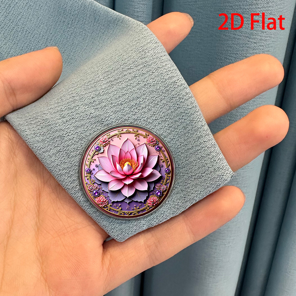 Traditional Chinese Style Lotus Theme Brooch