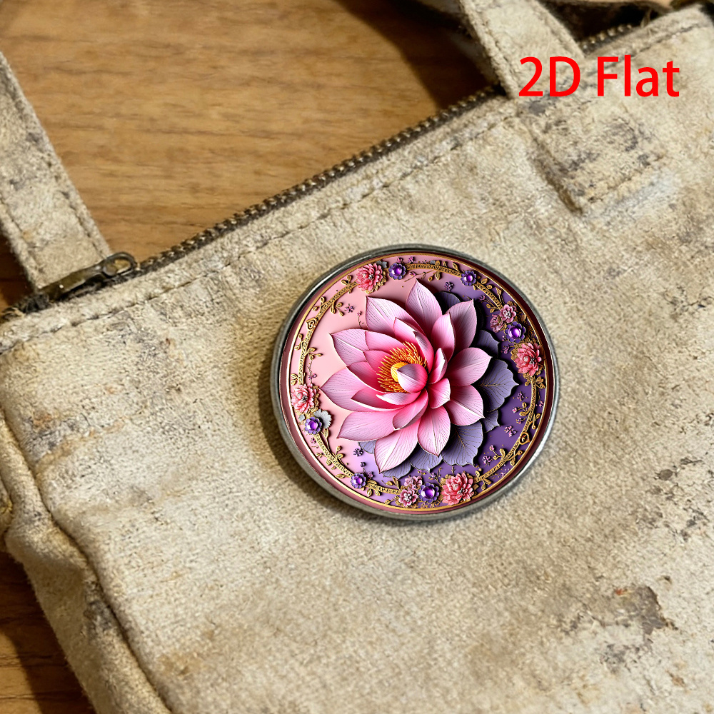 Traditional Chinese Style Lotus Theme Brooch