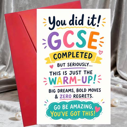 1 greeting card 1 envelope funny exam congratulations card for graduate friend or student celebration encouragement gift greeting card