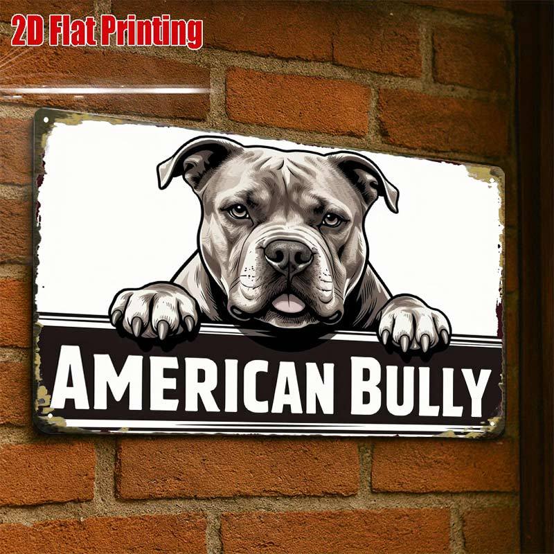 TEMU 2d Flat, 2d Flat1pcs, Dog Illustration Sign Creative Tin Sign -8x12 Wall Art Gift For Decor|iron Construction, Metal Wall Art Decor, 2d Flat