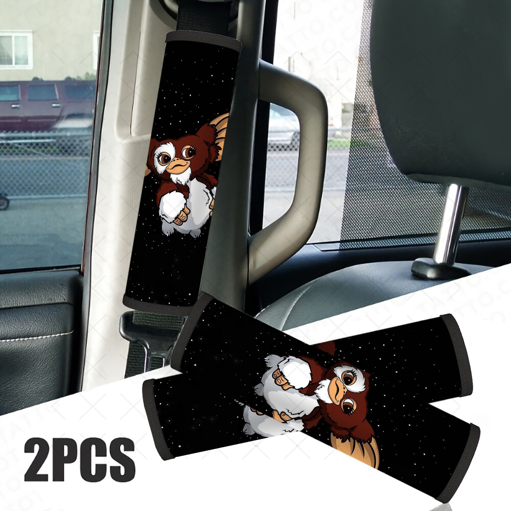 TEMU 2 protectores de cinturón de seguridad Warner Bros. , estilo galáctico - para hombros para cinturones de seguridad, elegante accesorio de fibra
