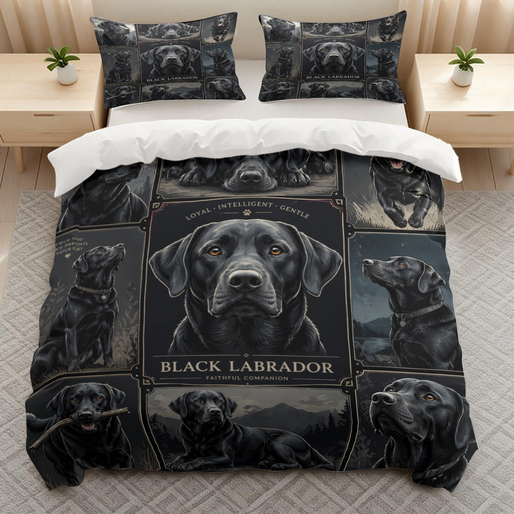 TEMU 3pcs Themed Bedding Quilt Cover Duvet Cover, Trendy Breathable Soft Bedding (1*duvet Cover And 2*pillowcases) With Zipper Closure For Bedroom,