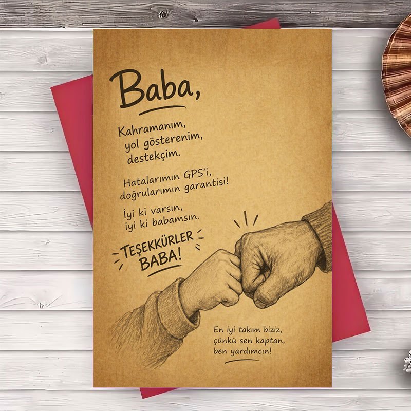 TEMU 1 Envelope And 1 Greeting Card Greeting Card For Dad Best Father Appreciation Gift For Birthday Anniversary Or Fathers Day Message Card For