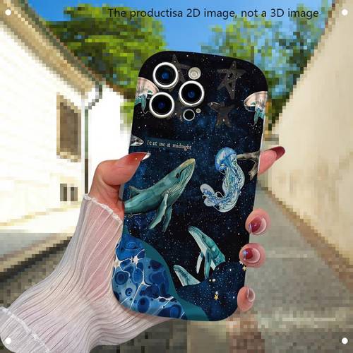 item picture Phone Case - Stylish Phone Cases | Latest Starry Whale Phone Case Latest Popular Unisex Phone Cases | Cute Stylish Design, for Iphone And Samsung The Product Is a 2D Image, Not a 3D Image