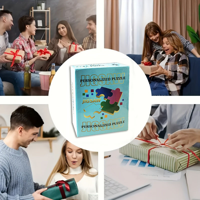 Personalized Photo Puzzle Customization with Gift Box Packaging