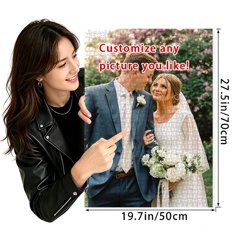 Personalized Photo Puzzle Customization with Gift Box Packaging