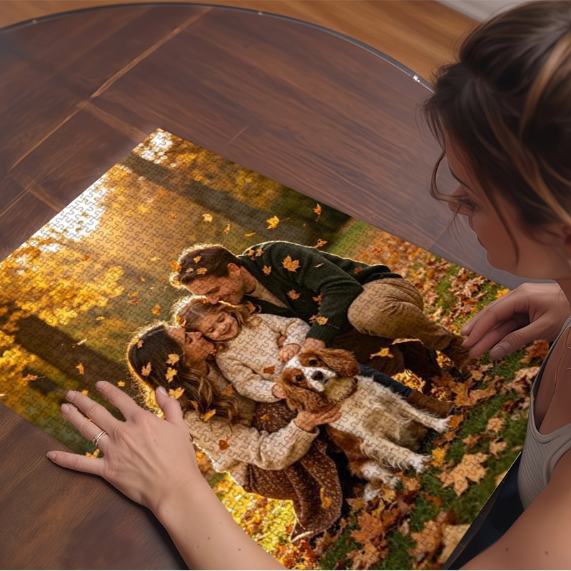 Personalized Photo Puzzle Customization with Gift Box Packaging