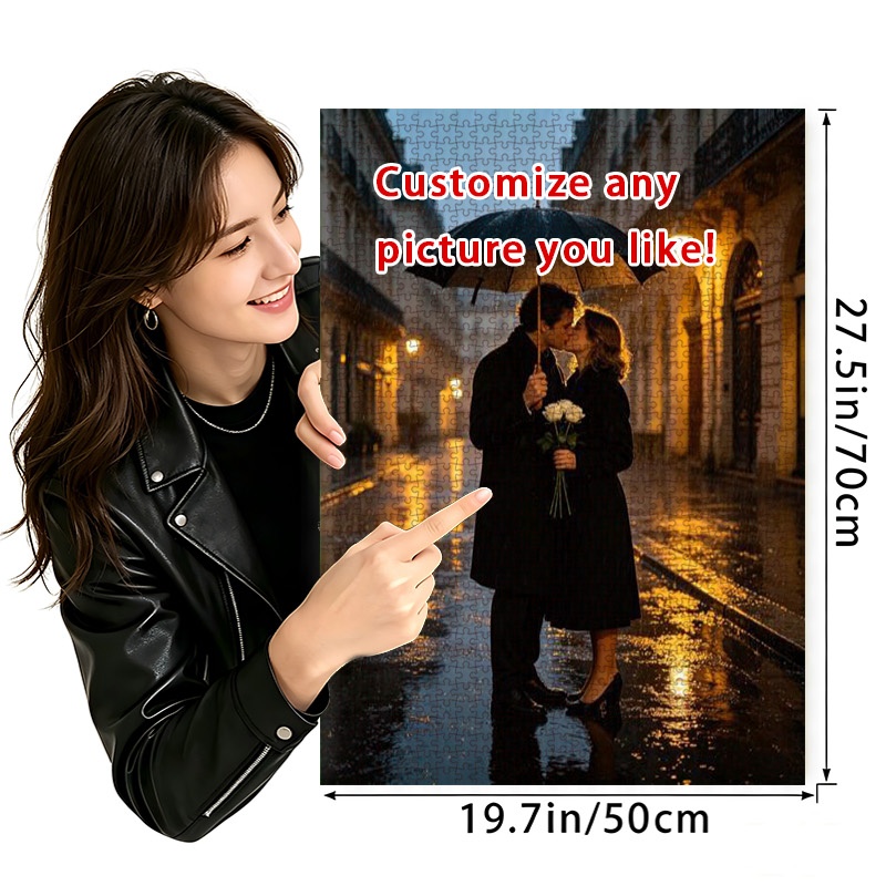 Personalized Photo Puzzle Customization with Gift Box Packaging