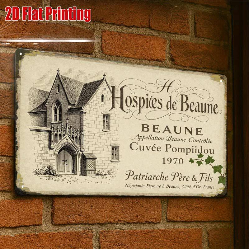 TEMU 2d Flat - 2d-flat, 1pc, Vintage Wine Print, Creative Tin Sign Garage Decoration, Lettering, Highquality Print, Home Decorators, 2d Flat, Perfect