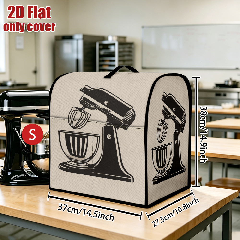 TEMU 1pc Appliance Cover Suitable For Bread Machines, Mixers, Juicers, Coffee Makers - Decorative Dust Cover With Bowl & Top Handle, Bowl Shield For
