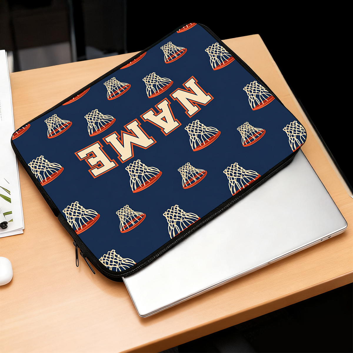 Custom Basketball Hoop Sleeve Case for 25.4-43.18cm Laptops