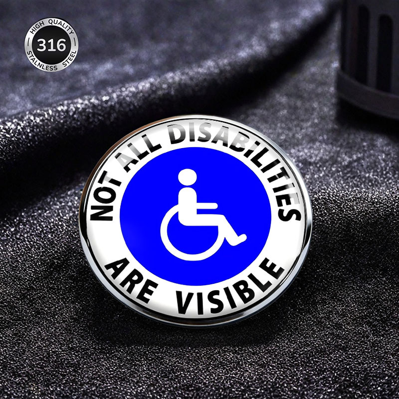 TEMU Broche en acier inoxydable Accessoire de créatif Facile Polyvalent accroché à un sac à dos Badge personnalisé Cadeau