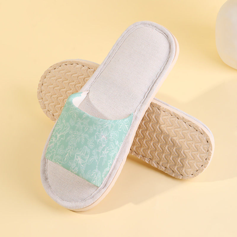 fresh mint green line drawing rose   home slippers stylish casual indoor slippers unisex comfortable house slides mens fashion sandals slides lightweight indoor   slides half slippers open toe  ed slippers slip on slippers