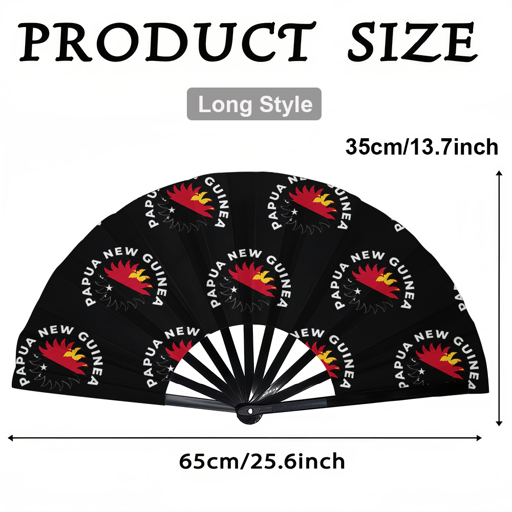 TEMU A Women's Folding Fan, New Guinea Fashion Folding Fan, Summer Folding Fan, Holiday Gift, Birthday Gift Folding Fan, Party Folding Fan, Household