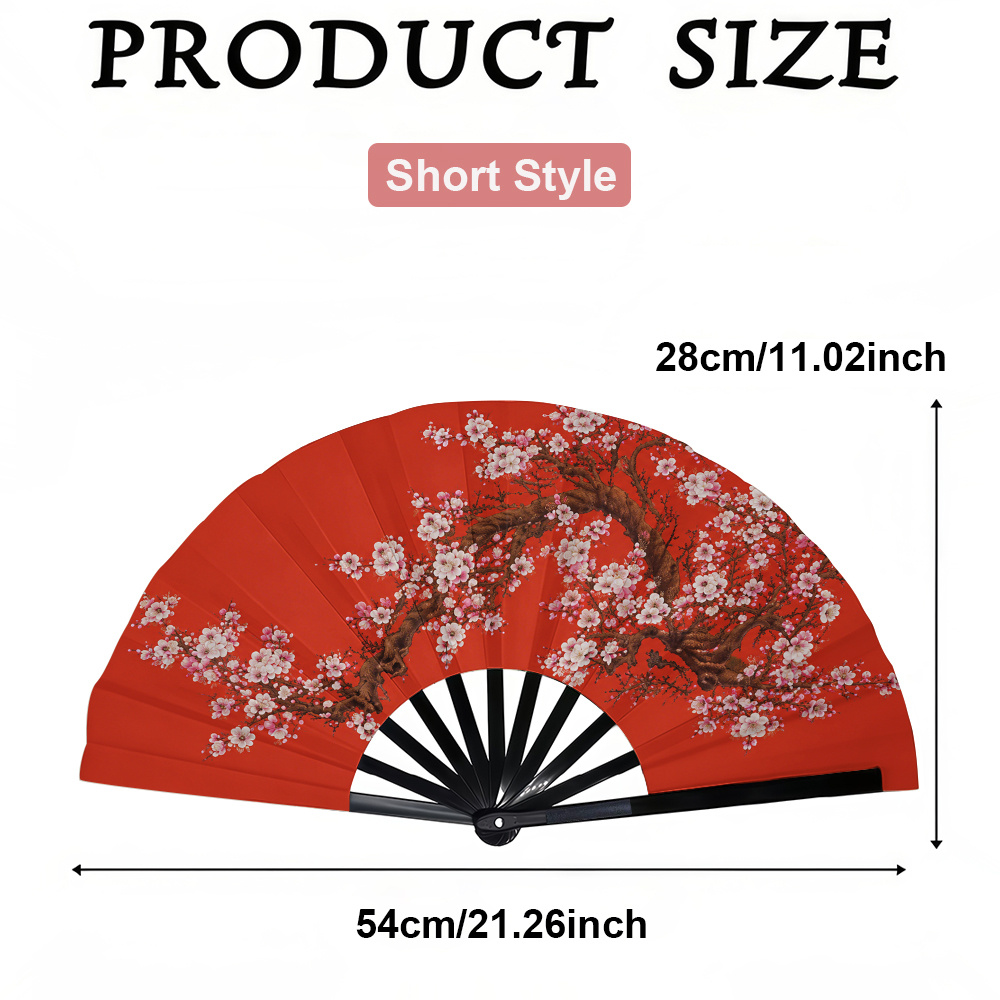 TEMU 1pc Women's Folding Fan, Festive, Fashion Folding Fan, Summer Folding Fan, Holiday Gift, Birthday Gift Folding Fan, Party Folding Fan, Home