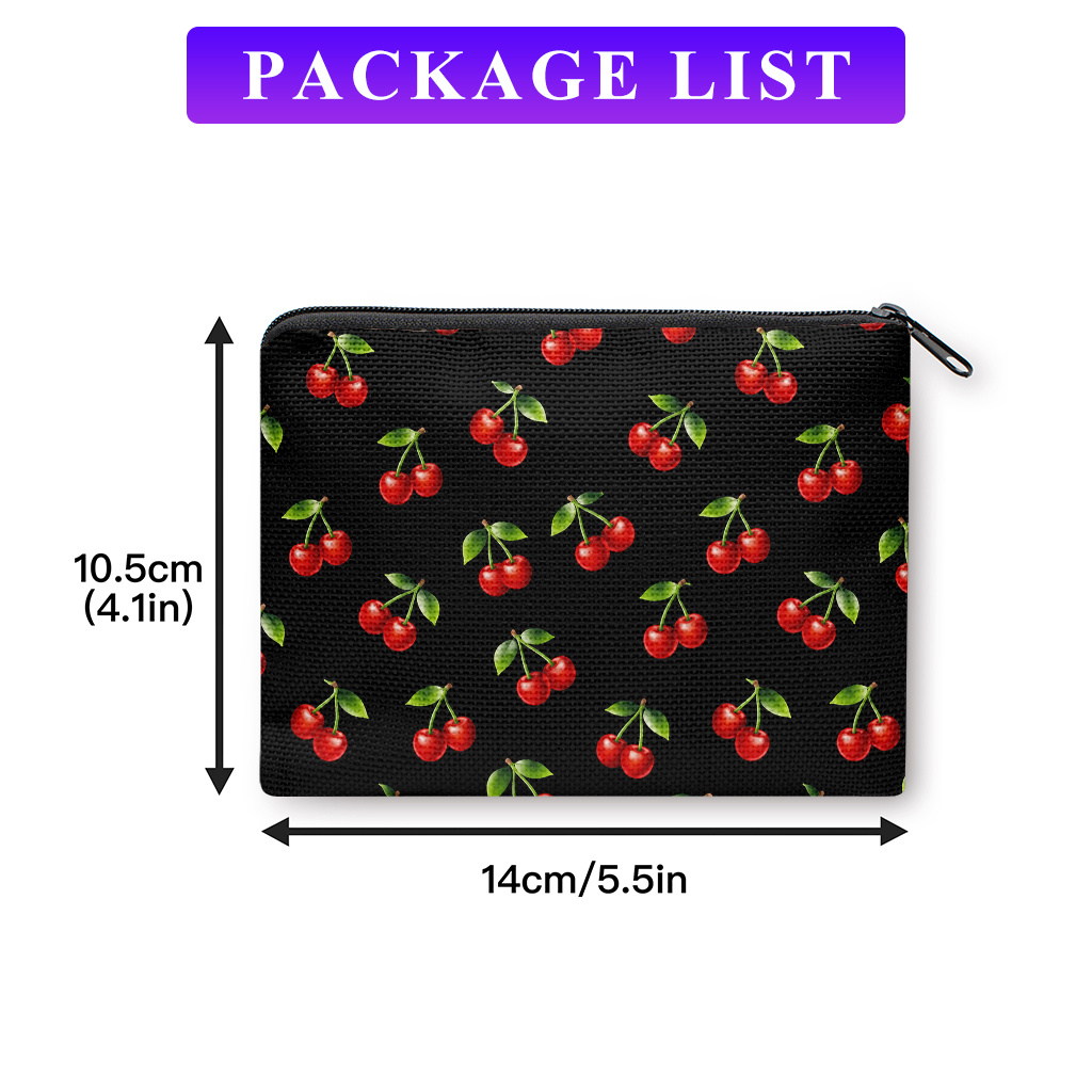TEMU Coin Purse, Pattern -material Double, Compact Portable Coin Storage Suitable For Keys, A Practical Organizer For , Perfect Gift For Christmas,