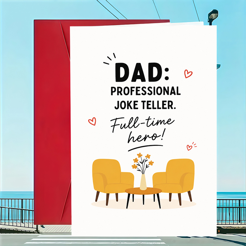 1 greeting card 1 envelopefunny dad greeting card for fathers day birthday or appreciation gift   card for best dad evergreeting card