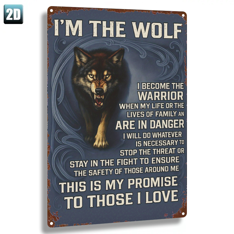 TEMU 2d Flat, 1pc, Metal Sign,