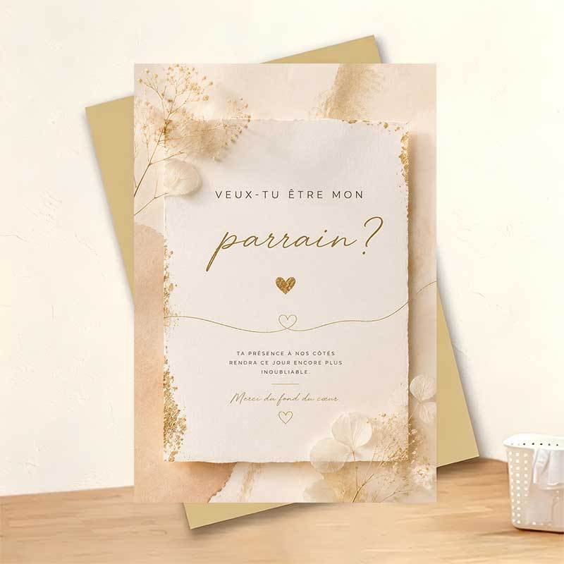 TEMU 1 Carte de Vœux + 1 Enveloppe - Carte de Vœux de Mariage Élégante et , Motif Cœur en et Accent Floral "-tu mon " - Convient aux Membres de , de