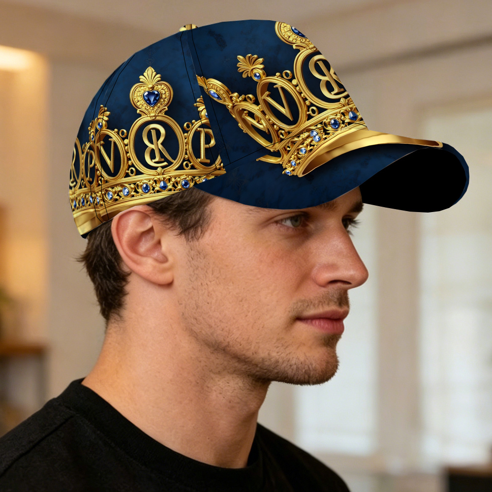 TEMU 1pc Ornate Baseball With - Lightweight Breathable Suitable For , Suitable For Sports, Parties, Mardi Gras, Day, Christmas Gifts, Unisex Headwear
