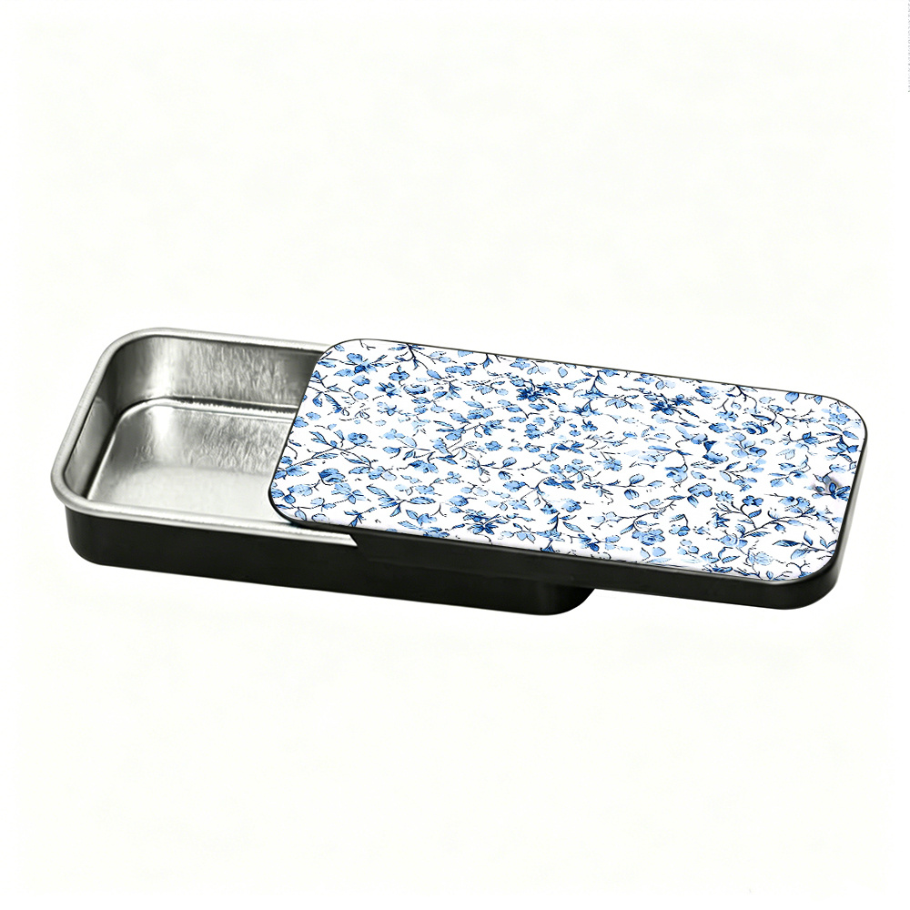 TEMU Retro Sliding Storage Box, Nostalgic Metal Tin, Bird Feeder Box, Portable High-grade Organizer, 1pc Multifunctional Decorative Gift Box With