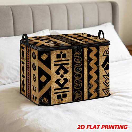item picture 1pc traditional geometric collapsible storage basket with soft fabric lidded storage bins zippered lid foldable square organizer for laundry camping home car saving design ideal for rv dorm and