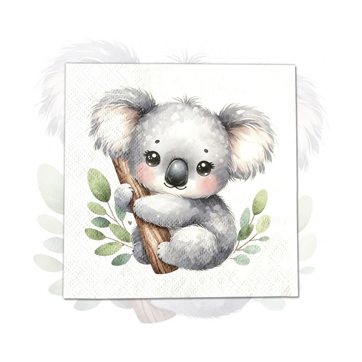 TEMU 20pcs Koala All-purpose Universal Napkins, Suitable For Indoor And Outdoor Occasions, Home Dining , Daily Use Convenient And Comfortable