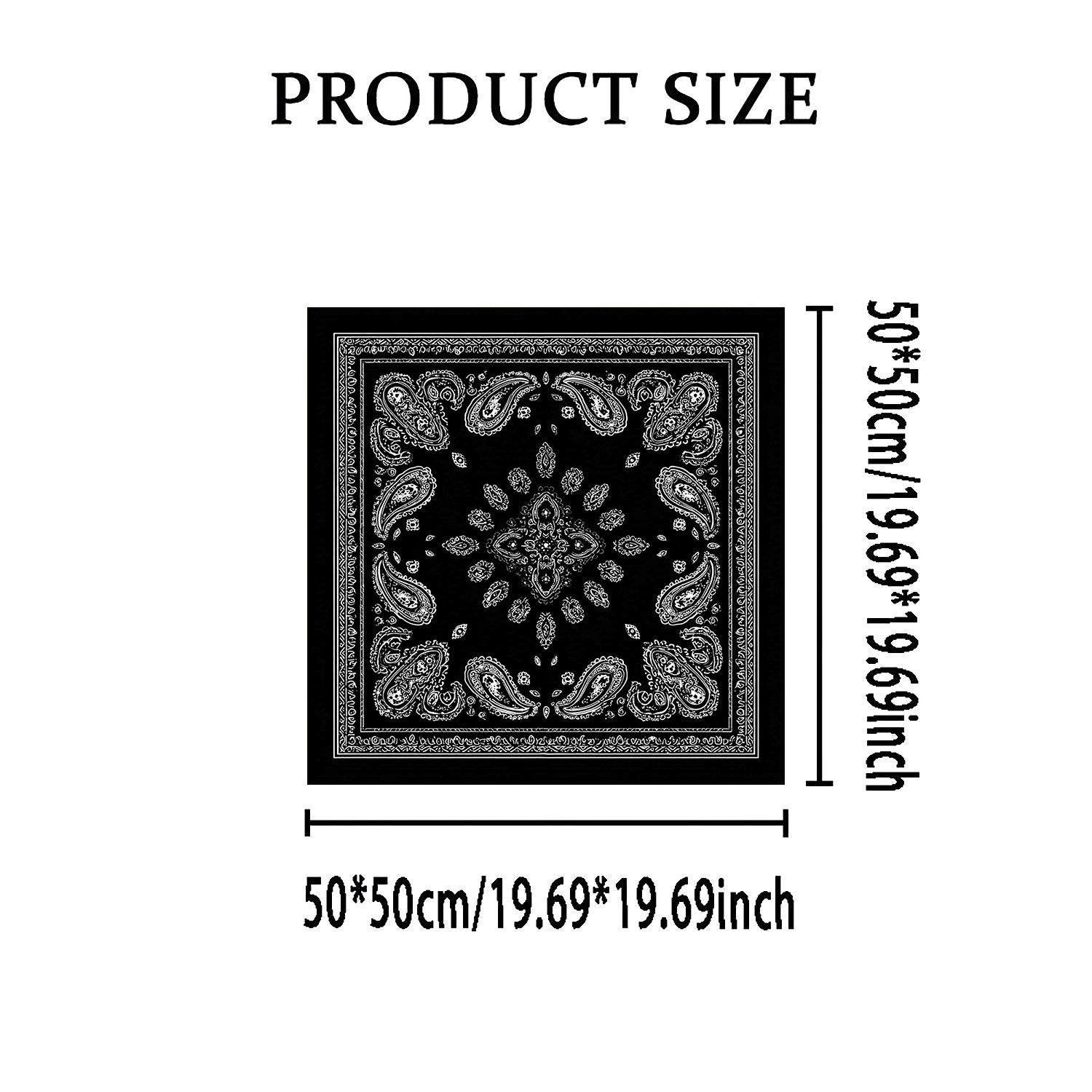 TEMU 1pc Paisley Pattern Women's Fashion Headscarf, With , Retro Classic Fashion Headscarf And Headband, Soft Fiber, Durable And Easy To Care For