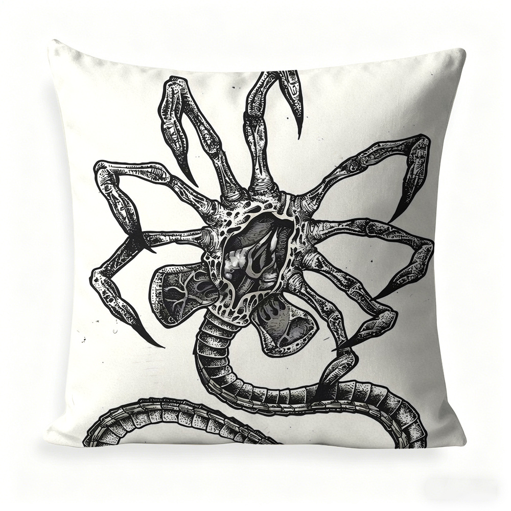 TEMU 1pc Facehugger Pillow Suitable For Beds And Lounge Chairs, Home Decoration (double-sided Printing, Without Pillow Core)